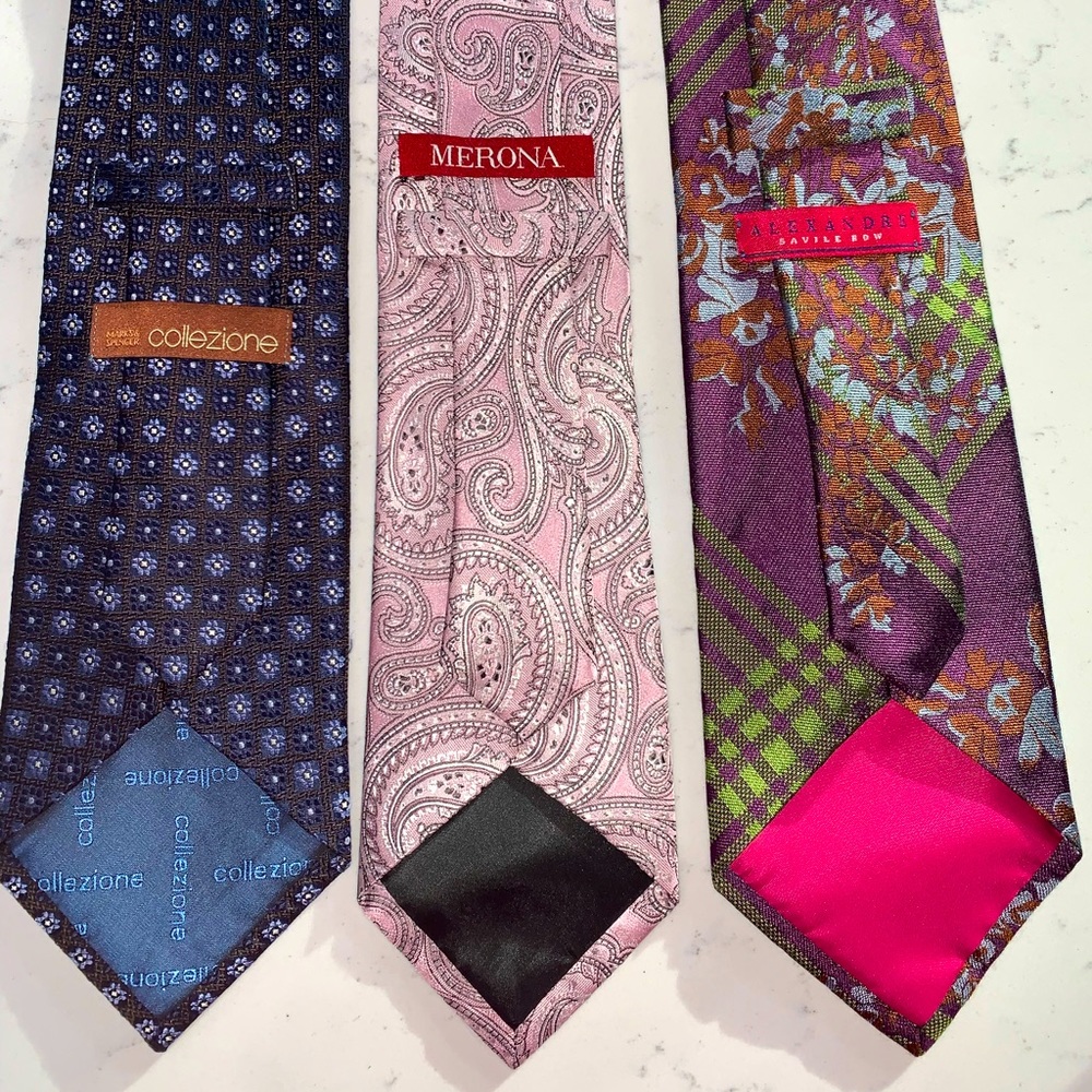 Designer silk ties bundle - Picture 2 of 2